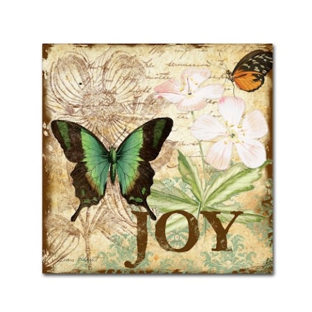 Jean Plout 'Butterflies 4' Canvas Art,35x35